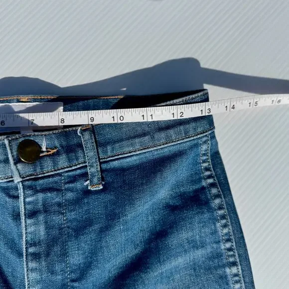 The Great. Sea Wide Leg High Rise Crop Jeans Women’s 26 Retro Boho Coastal Euro - Picture 14 of 15